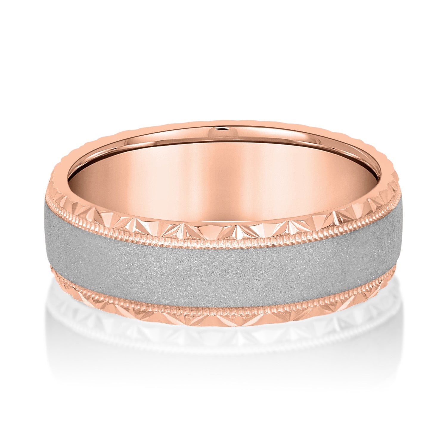 Men's Hammered Edge Band-VIRABYANI